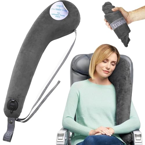 TRAVELREST All-in-One Travel Neck Support & Body Pillow - Grey - color: Grey, size: Premium (With Cover)