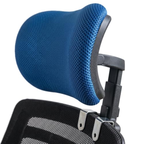 Adjustable C-Shaped Office Chair Headrest, 1.02" Thickened Clips Head Rest Attachment Blue - color: 2.6 Cm/1.02 Inch Clip