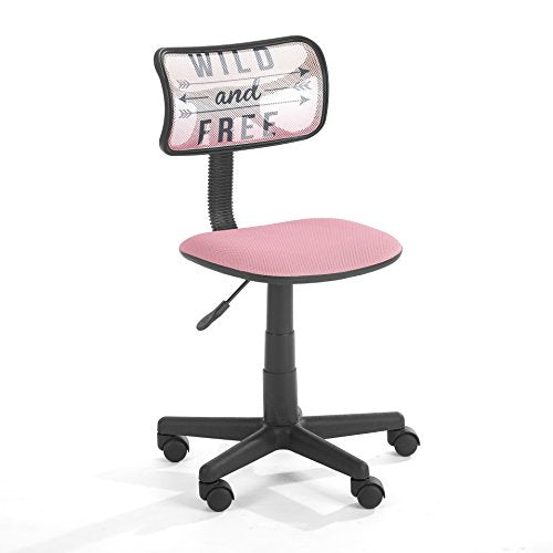 Urban Lifestyle Printed Swivel Mesh Chair, Wild and Free - color: Wild and Free