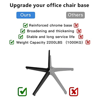 Omyoffice Office Chair Replacement Base, 28" Heavy Duty 2200LBS, Metal - color: Black