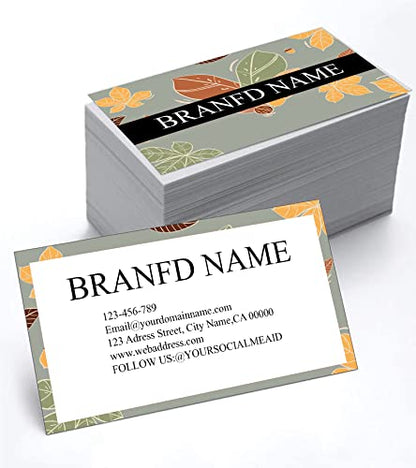 Business Cards Customizable,200 Pcs Premium Custom Cards for Business,Double Sided Personalized 3.5" X 2" Personalized Name Card No Additional Charge - color: Colorful-H
