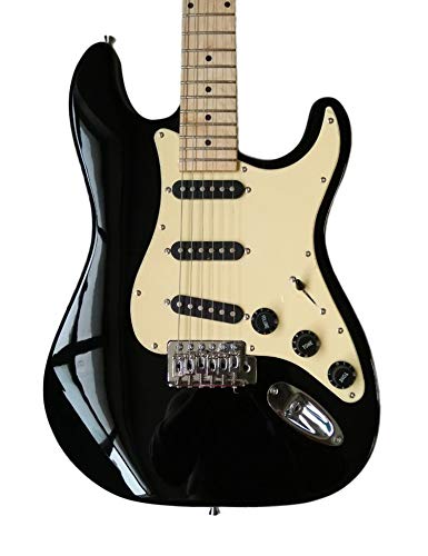 Electric Guitar Pickups Single Coil Pickup Ceremic Magnet Pickup | S-S-S, Neck Middle Bridge Pickup Set, for ST Strat Style Electric Guitar, Guitar Parts Replacement, Set of 3Pcs, Black - color: Black