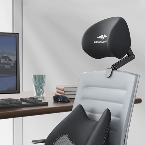 Office Chair Headrest Attachment,Office Chair Headrest,Office Chair Headrest Attachment Universal Head Pillow for Chair Support for Office Chair Memory Foam Mesh Head Pillow Head Rest