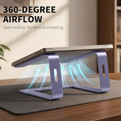 Orionstar Ergonomic Laptop Stand, Aluminum Riser, 10-15.6",Purple - color: G-Purple