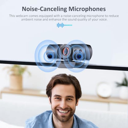 NexiGo HelloCam, 1080P Webcam with Windows Hello, True Privacy, Automatic Electronic Shutter, Computer Camera, Microphone, Facial Enhancement, HD USB Web Cam - style: Webcam with Windows Hello