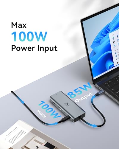 9-in-1 Docking Station Dual Monitor 4K LIONWEI USB C Hub for Laptop Mac - color: 9-in-1 (2 HDMI)