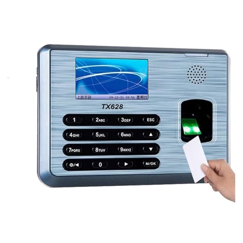 Time Clock for Small Businesses, 3 Inch Color Screen S30 RS232/485 Biometric Fingerprint Time Attendance Recorder Time Clock for Offices, Factories, Hotels, Schools and More(ID WiFi) - size: ID wifi