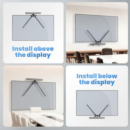 Mounting Bar for TV Mount,TV Mount for Logitech Video Conferencing System,Mounting Bracket Compatible with Logitech Rally Series(Bar, Bar Mini, Bar Huddle) & Rally Camera (Part Number: 952-000041),New