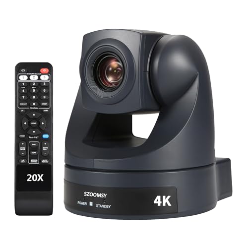 4K PTZ Camera 20x Optical Zoom with HDMI USB Conference Room Webcam for Zoom, Teams, Google Meet, Church Live Streaming, Webinar - style: 20X ZOOM HDMI/USB