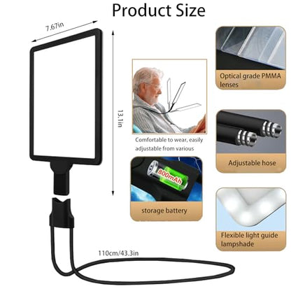 LXIANGN 5X Hands Free Magnifying Glass with Light Neck Wear Magnifier - color: 5x