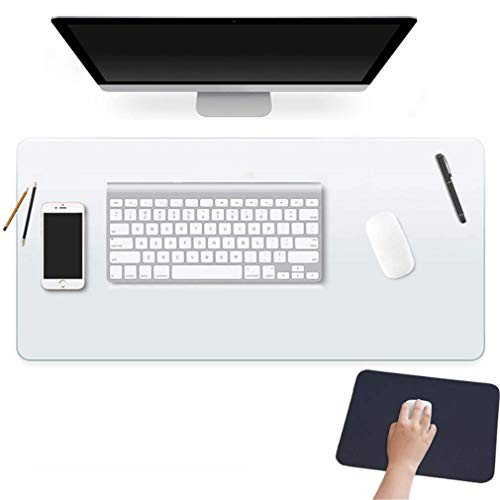 Clear Plastic Office Desk Blotter Keyboard Pad Computer Mat Table Protector Tablecloth Wooden Furniture Coffee Glass End Side Top Protection Cover Waterproof Wipeable Rectangular PVC Vinyl 16 X 48 " - color: New Clear Dining Table Protector, size: 48" x 1