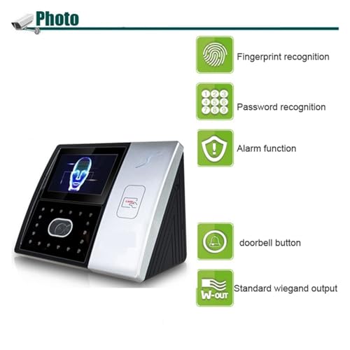Time Clock for Small Businesses ID Card Battery Face Terminal Time Attendance and Access Contro Time Attendance for Small Businesses(ID WiFi adms) - size: ID wifi adms