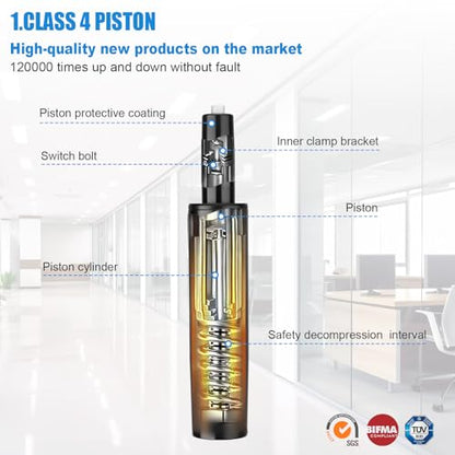 Office Chair Cylinder Replacement (3.9" Stroke) - size: 3.9" Stroke
