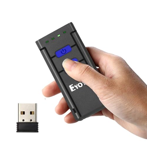 Eyoyo 3-in-1 Portable Mini 1D Inventory Bluetooth Barcode Scanner Wireless