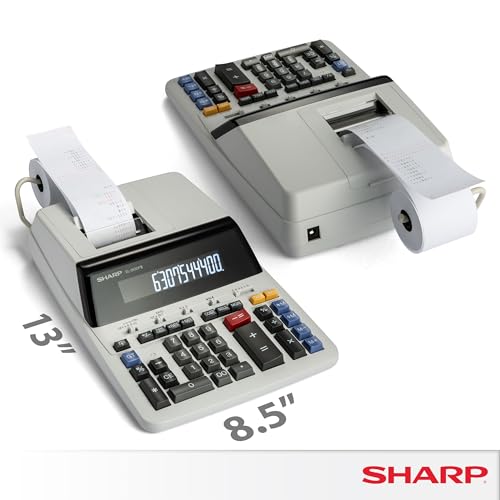Sharp EL2360PIII Commercial Printing Calculator - 12 Digit Display - color: Off White