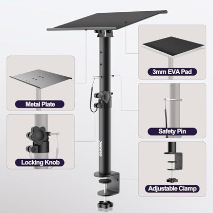 Clamp On Desktop Studio Monitor Speaker Stands Pair