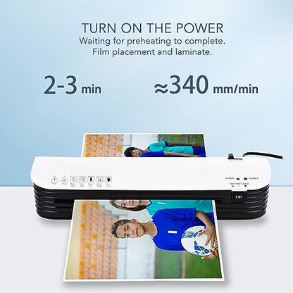 Laminating Machine, Laminator Machine Multipurpose Hot Cold Lamination Bubble for Photo (Pomyaodxqugi9p6-11)