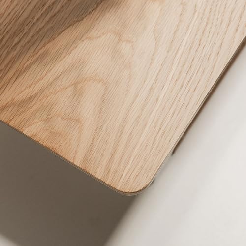 Raico Desk Cockpit Shelf Monitor Stand System Dual Screen Setup Wood Large Desk Accessory Organizer Unit (Oak, Full Length v2 | 45.7 Inches) - color: Oak, size: Full Length v2 | 45.7 Inches