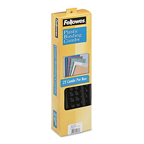 Fellowes 1/2in Black Binding Combs (25 Pack)