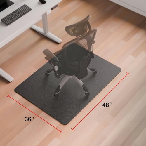 Staples Office Chair Mat, Black, Hard Floors, 48x36 Inch, Textured - style: Black