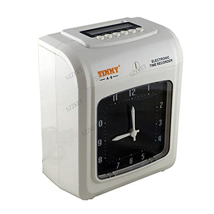 Attendance Clock, Punch Card, Punch Card Machine, Attendance Machine, English Version A-8 Electronic Time Clock(Without Battery) - color: Without Battery