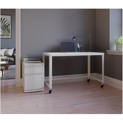 Hirsh Industries 2 Drawer Mobile Pedestal File Finish: Pearl White
