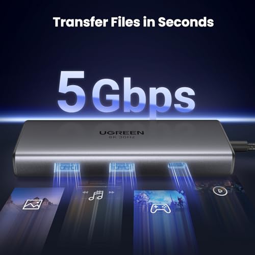 UGREEN USB C Docking Station Dual Monitor 4K@60Hz, 6-in-1 Dock with 2xHDMI