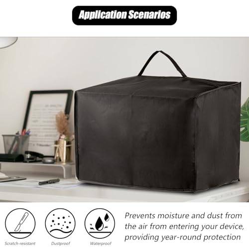 Printer Dust Cover,Protective Waterproof Anti-Static Dustproof Heavyweight Home Enclosure Accessories Black Fabric Covers,Compatible with Brother HLL3290CDW and Canon Color ImageCLASS MF656Cdw