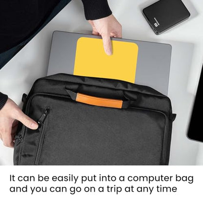 Small Mouse Pad 6 x 8 Inch, Horizontal and Vertical Flexible use. Great for Traveling, Wireless laptops, Keyboard Trays, Offices, etc. (Yellow) - color: yellow