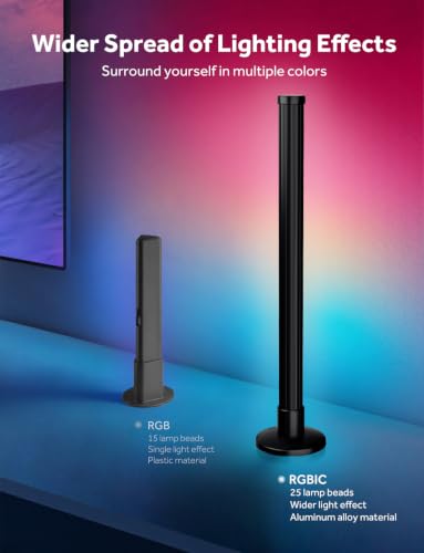 Smart LED Light Bars, Gaming Lights RGB IC Light Bar for Room, TV Backlight - size: 17.3 inch
