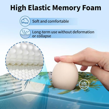YIWEI Ergonomic Mouse Pad with Wrist Rest for Carpal Tunnel Pain Relief - color: Beach-2