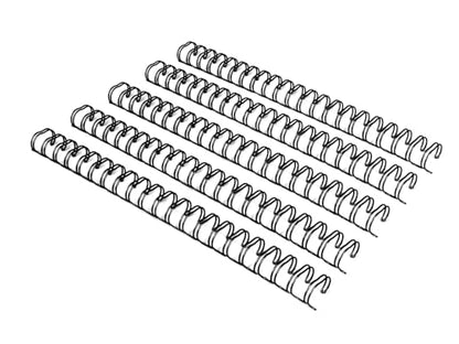 RAYSON 2:1 Wire Binding Spines 21 Loop, 7/8 Inch, Black, 220 Sheet, 50 Pack | 2:1 Pitch Binding Wire | Double Loop Wire Design | Binds Up to 220 Sheets | Letter Size Compatible | Smooth Page Turning - size: 7/8"