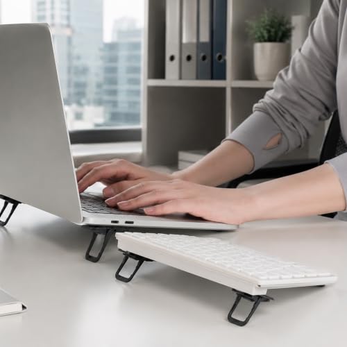 2 Pcs Foldable Computer Laptop Stand Mini Keyboard Stand