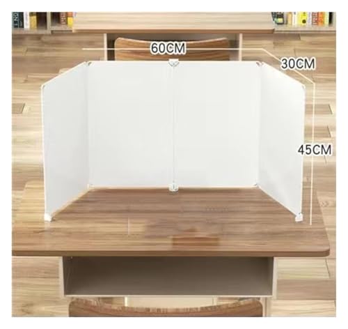 Desktop Privacy Divider Panel - White Partition for Home Office, Multiple (60CM x 30CM x 45CM) - Enhance Focus & Productivity - size: 60CMx30CMx45CM