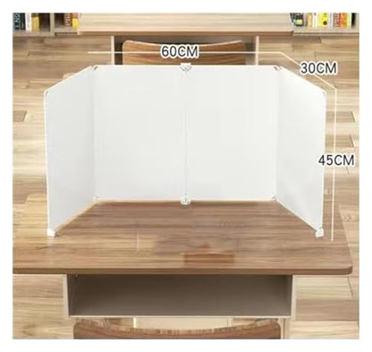 Desktop Privacy Divider Panel - White Partition for Home Office, Multiple (60CM x 30CM x 45CM) - Enhance Focus & Productivity - size: 60CMx30CMx45CM