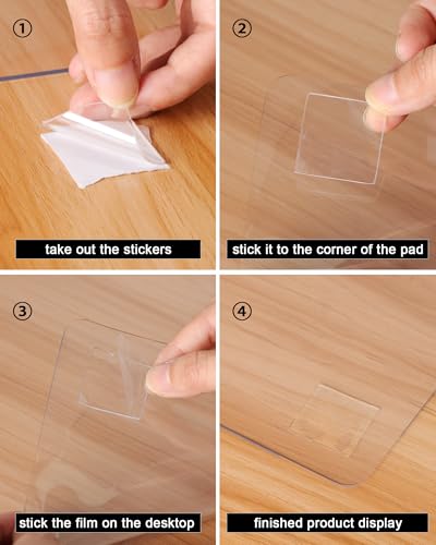 Clear Table Cover Protector 20 x 36 Inch, 2mm Thick - color: Clear, size: 36" x 20"