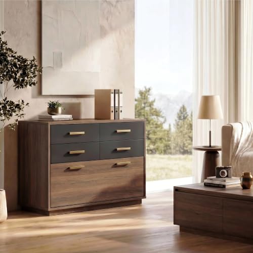 ModernMate 31.4" Lateral File Cabinet with 5 Drawers for Letter, Legal & A4