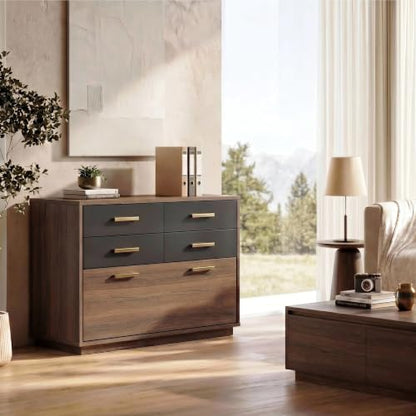 ModernMate 31.4" Lateral File Cabinet with 5 Drawers for Letter, Legal & A4