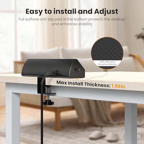 VILONG Desk Clamp Power Strip USB C 65W,Edge Mount Outlet,6FT,Black - color: Black