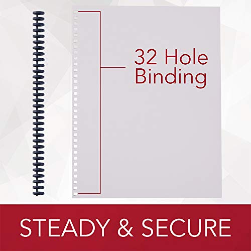 GBC Binding Spines / Spirals / Coils, 1/2" Diameter, 40 Sheet Capacity, ProClick, Black, 100 Pack (2514703) - size: 100 Pack, style: 1/2" Diameter/40 Sheet Capacity