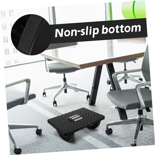 Tofficu Ergonomic Non-Skid Foot Rest for Office Home Rocking Footstool Under Desk Lightweight Material Comfortable Foot Support for Daily Use