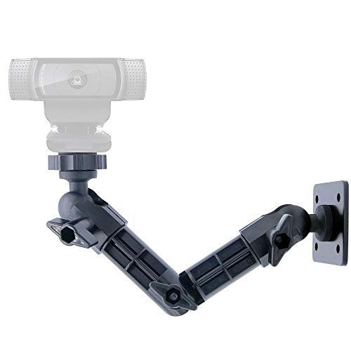 Webcam Wall Mount, C920s Stand Holder Compatible with Logitech C920s StreamCam C922x C920 C930e C615 Brio C925e
