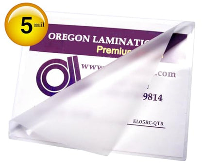 Thermal Laminating Pouches 12-x-18-inch 5 Mil Large Menu 25/pk +1 Carrier | Oregon Lamination Large Menu size Laminates large as 11-3/4-x-17-3/4-inch Sheets, Clear Gloss Both Sides