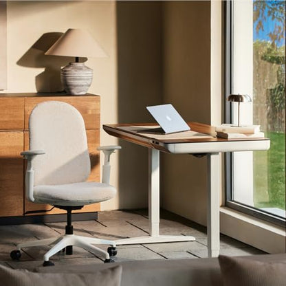 Mochi Chair Petite Ergonomic Chair — Comfortable Ergonomic Chair Designed Specifically for Women and Children, Height-Adjustable Chair is Suitable for Home, Office, and School environments (Cream)