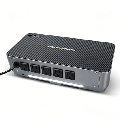 GOLDENMATE Lithium UPS 1000VA 600W + 600VA 360W UPS Battery Backup for Home & Office