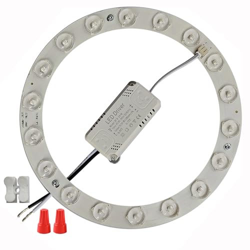 18W LED Flush Mount Ceiling Fan Ring Light Kit Replacement,Retrofit LED Light Engine Panel,4500K Natural Light
