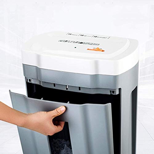 Shredder with Wheels-10-Sheet Cross-Cut Paper, CD and Credit Card Home Office with Pullout Basket
