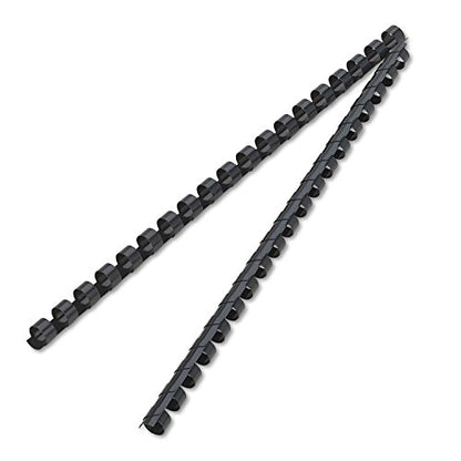 Fellowes Plastic Combs - Round Back, 3/8 Inch, 100 pack, Navy (52505) - color: Navy