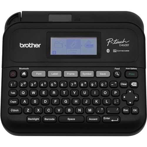 Brother P-Touch PT-D460BT Business Expert Connected Label Maker | Connect and Create via Bluetooth® on TZe Label Tapes up to ~3/4 inch, White - style: PTD460BT Bluetooth
