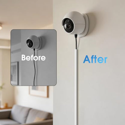 Delamu 80-inch TV Cord Hider Wall, Flexible Silicone Cord Covers for 1 Wire on Wall, Self-Adhesive Cable Management for Wall Mounted TV & Home Office, Easy Set-up Cable Hider, 0.59''W x 0.4''H, White - size: 80in